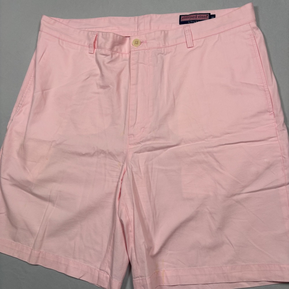 Vineyard Vines Club Short Mens 38‎ Pink Cotton Preppy Chino Shorts